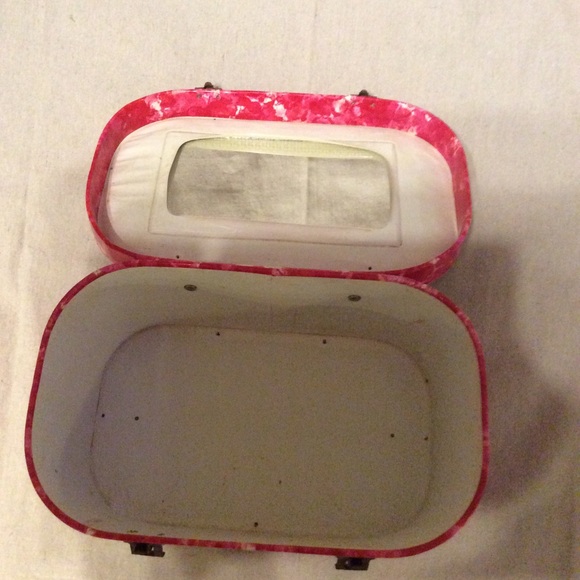 VTG MID CENTURY SPLATTER VINYL MAKE UP TRAIN CASE - Picture 7 of 7